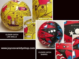 Clever Catch Educational Inflatable Ball Life Skills (gr 1-3) or Shapes ... - £6.38 GBP