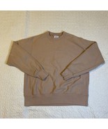 Vintage Champion Peach Sweatshirt Reverse Weave Sleeve Logo Sz Medium - £30.71 GBP