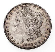 1882-O/S Fuerte de Plata Morgan Dólar En Au Estado, Luz Tonificante - £101.76 GBP