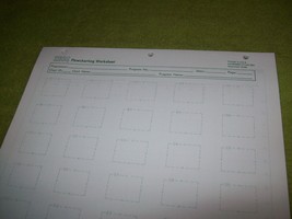Vintage Pad of 40 New IBM Flowcharting Worksheet Form Paper Layout Sheets - £19.46 GBP