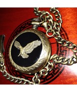 In pristine condition is this Benrus gold and Black eagle pocket watch - €107,46 EUR