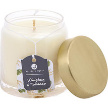Whiskey &amp; Tobacco By Northern Lights Scented Soy Glass Candle 10 Oz - £25.49 GBP