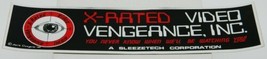 X-Rated Video Vengeance, Inc. We&#39;ll Be Watching YOU! Foil Bumper Sticker... - £2.33 GBP