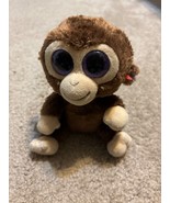 Ty Beanie Boos - COCONUT the Monkey 6&quot; (Glitter Eyes) Plush Stuffed Toy  - £7.09 GBP