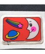 Space Moon Shooing Star Planet PUFFY STICKER 1980s VINTAGE - £12.44 GBP