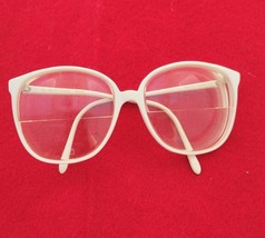 Vintage Metro Mirage White Oval Glasses FRAMES ONLY - £20.57 GBP
