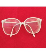 Vintage Metro Mirage White Oval Glasses FRAMES ONLY - £20.58 GBP