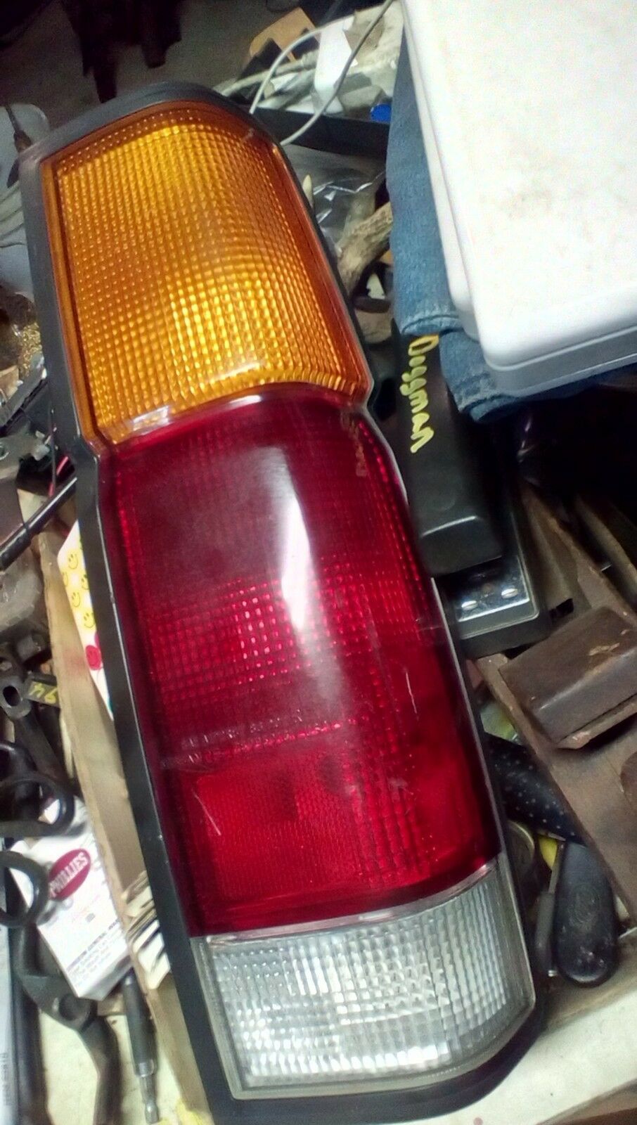 1989 Nissan Truck RH Taillight with Wiring Pigtail Brackets light sockets - $60.00