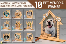 Pet Memorial Frames Laser Cut Bundle - $1.99