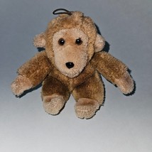 VTG Eden Brown Monkey Plush 5&quot; Stuffed Animal Toy Shake Rattle Squeak - £27.14 GBP