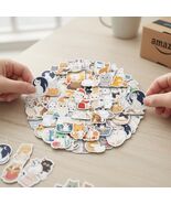 100 PCS Cute Cat Stickers Pack, Vinyl Waterproof Kawaii Animal Decals fo... - $217.08 MXN