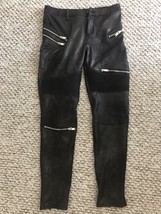 zara woman premium denim collection Black Pants Jeans Size XS -24 - £23.59 GBP