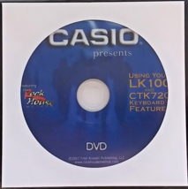 Casio DVD &quot;Using Your LK-100 and CTK-720 Keyboard&#39;s Features&quot; DVD Disk in Sleeve - £19.34 GBP