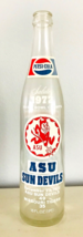 1972 Pepsi ASU Sun Devil Fiesta Bowl Champs Sparky Frank Kush 16 oz Bottle Empty - $18.37