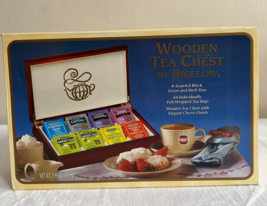 Bigelow wooden chest with flavored and herbal tea - £35.03 GBP