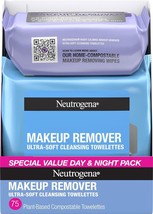 Neutrogena Day and Night Wipes, Makeup Remover Face and 100% - £20.30 GBP