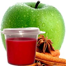 Apple Spice &amp; Cinnamon Soy Wax Candle Melts Shot Pots, Vegan, Hand Poured - £12.58 GBP+