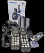 Panasonic Cordless Expandable 2 Phone System Black KX-TGC352B Backlit - $461.09 MXN