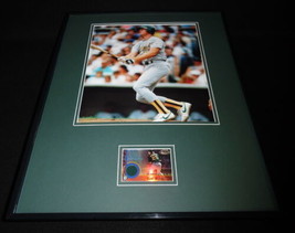 Mark McGwire 16x20 Framed Game Used Jersey &amp; Photo Display A&#39;s - £63.22 GBP