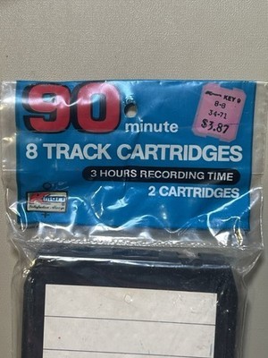 NOS Kmart 90 Min 8 Track 2 Pack Sealed Item image 2
