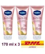 3 x Vaseline Healthy Bright Gluta-Hya Serum Burst Lotion Dewy Radiance 1... - £44.38 GBP