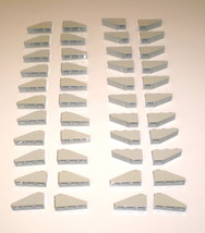 44 Used Lego 33 1 x 3 Gray Slope Brick Inverted 4286 - 4287 - £7.43 GBP