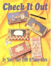 Check It Out Folk Art Checkbook Covers Vintage Tole Painting/Instructions - £5.27 GBP