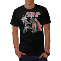 Wellcoda Sticker Gun Joke Mens T-shirt, Chameleon Graphic Design Printed... - $18.61+