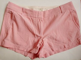 J Crew Cotton Shorts Womens Size 10 Pink 100% Cotton Summer Beach - £15.82 GBP