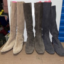 Boden Boots 42/11.5 Suede Blue Camel &amp; Brown Women&#39;s Knee High Boots LOT 4 LOW $ - £131.08 GBP
