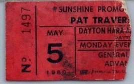 Vintage Pat Travers Ticket Stub May 5 1980 Dayton Ohio - $49.13