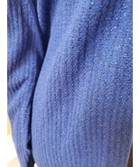 New Catherines Plus Size Open Front Drapey Shawl Cardigan Blue 3X - £36.05 GBP