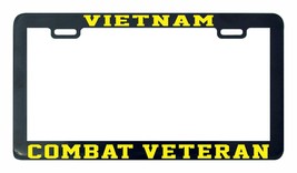 Vietnam Combat Veteran Yellow license Plate Frame holder tag - £4.47 GBP