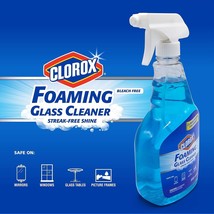 Clorox Foaming Glass Cleaner Window and Glass Cleaner Spray, 23 oz, 2 pack - £14.69 GBP