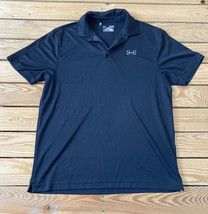 under armour Men’s loose fit heat gear polo shirt Size M Black O6 - £11.89 GBP