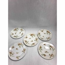 5 pc Vintage Haviland Limoges France Autumn Leaf Plate 8.5 inch marked - £46.38 GBP