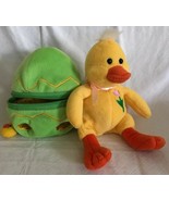 Good Stuff Plush Green Easter Egg Unzips Removable Chick Plush Beanie EUC - $12.99