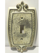 Vintage Amerock Bonaventure Single Toggle Switch Wall Cover Plate - White - $15.33