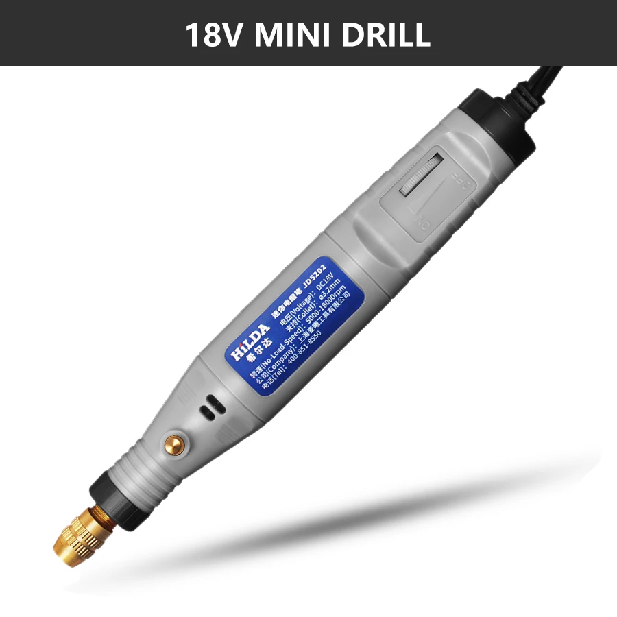 HILDA 18V Engraving Pen Mini Drill Rotary tool With Grinding Accessories Set Mul - $580.42