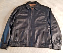 Vintage Marc New York/Andrew Marc/Man’s Black Leather Jacket - £133.78 GBP