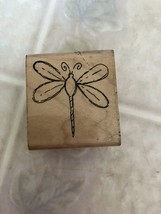 JRL Design Co. Dragonfly Insect Bug Rubber Stamp Wood Mount #AV151 - £8.27 GBP