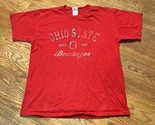 Gildan Vintage Look  Ohio State University Buckeyes Red T-Shirt Large - $4.94
