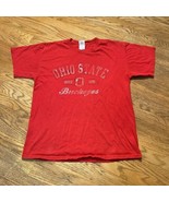 Gildan Vintage Look  Ohio State University Buckeyes Red T-Shirt Large - $6.16 CAD