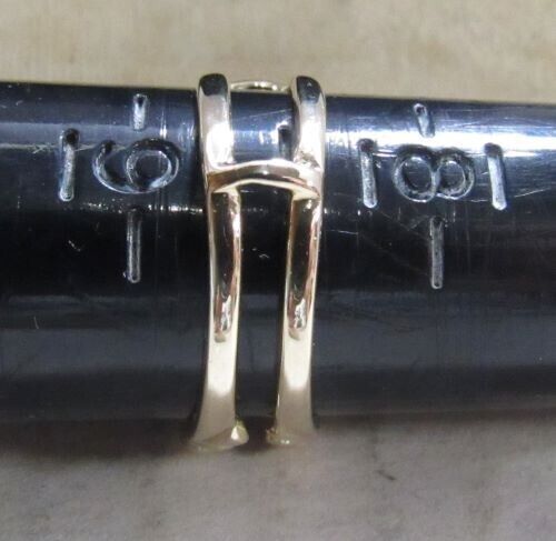 14K Yellow Gold Enhancer Sawtooth or Jaws Style Band Ladie's Sz 8.75 Ring 4 g Item image 10