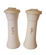 Vintage Tupperware 6&quot; Hourglass Salt &amp; Pepper Shakers Set Missing Flip T... - £21.31 GBP