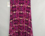 NWT Lularoe Maxi Skirt Fuscia With Floral Design Size Small - $15.51