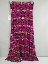 NWT Lularoe Maxi Skirt Fuscia With Floral Design Size Small - £12.35 GBP