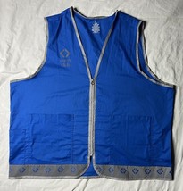 Sam’s Club Vest Unisex Size 2XL Blue Full Zip Employee Uniform - $465.99 MXN