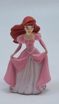 Disney The Little Mermaid Ariel 3&quot; Figurine Figure Cake Topper in Pink Dress - £5.43 GBP