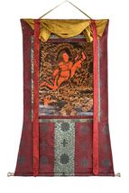 AKASH YOGINI/ FLYING DAKINI OLD OIL VARNISHED THANGKA PAINTING WITH SILK... - €277,23 EUR AKASH YOGINI/ FLYING DAKINI OLD OIL VARNISHED THANGKA PAINTING WITH SILK... - €277,23 EUR